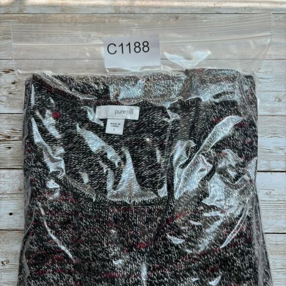 J Jill Pure Jill Tunic Sweater Lrg Cashmere Wool Lagenlook Minimalist Assymetric - Picture 12 of 12